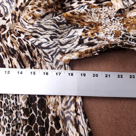 Patio Dress Sz S Animal Leopard Print Side Pockets MUMU Lounge Pullover Boho - Picture 6 of 13